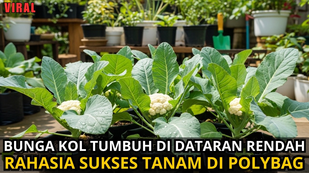 MENANAM BUNGA KOL DI POLYBAG DATARAN RENDAH