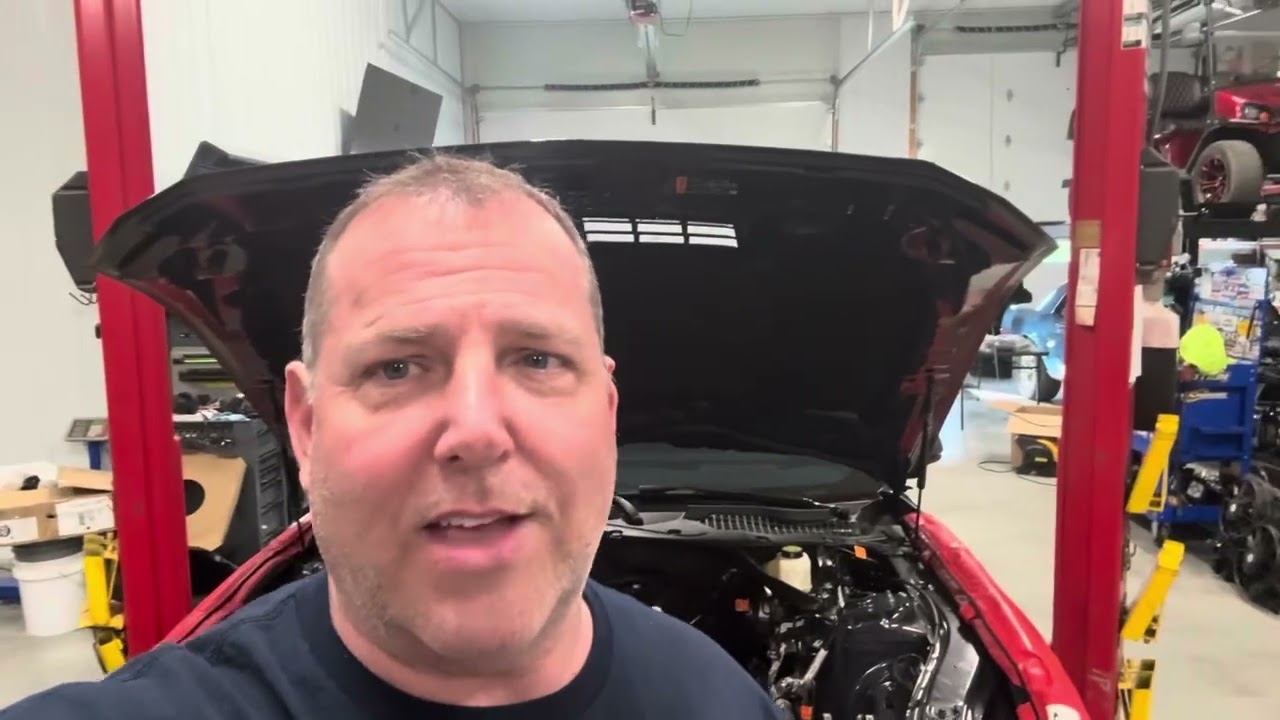 Pulling the heads on the 25 dark horse mustang 