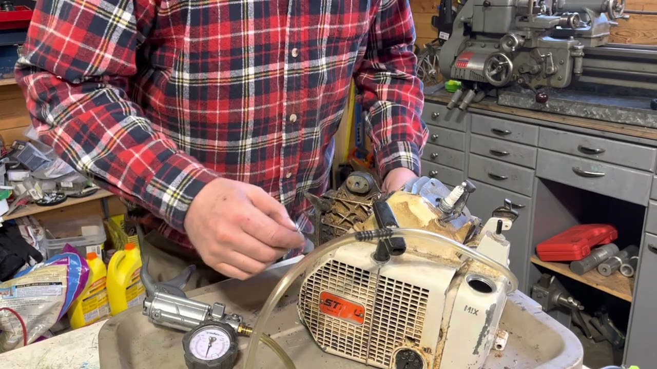 How To Restore an old chainsaw. Stihl 056. Part 1. Tear down, carb rebuild pressure and vacuum test.