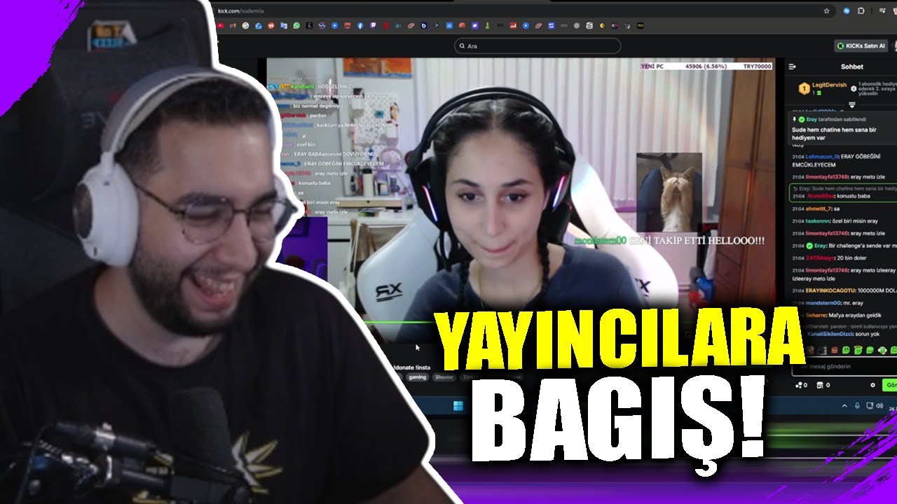 Eray - yayıncılara bağış atıyor! @erayozkenar
