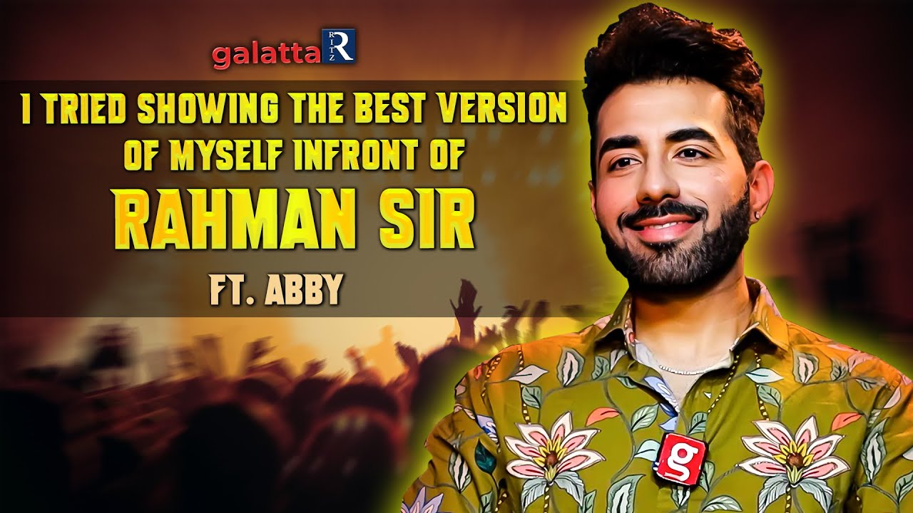 A.R.Rahman sir was supposed to be a guest in my show | Unfiltered Conversation with Singer&nbsp;Abby