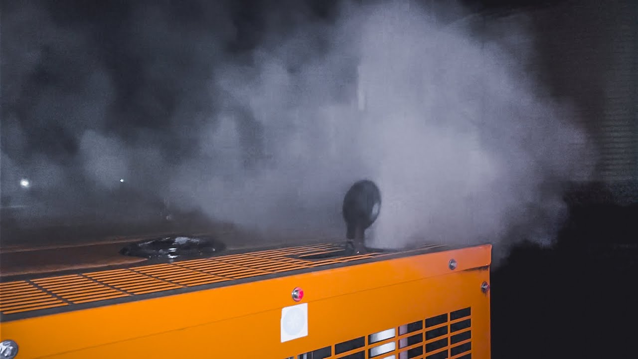 Extreme Diesel Cold Start at - 15 ( Power Generator )