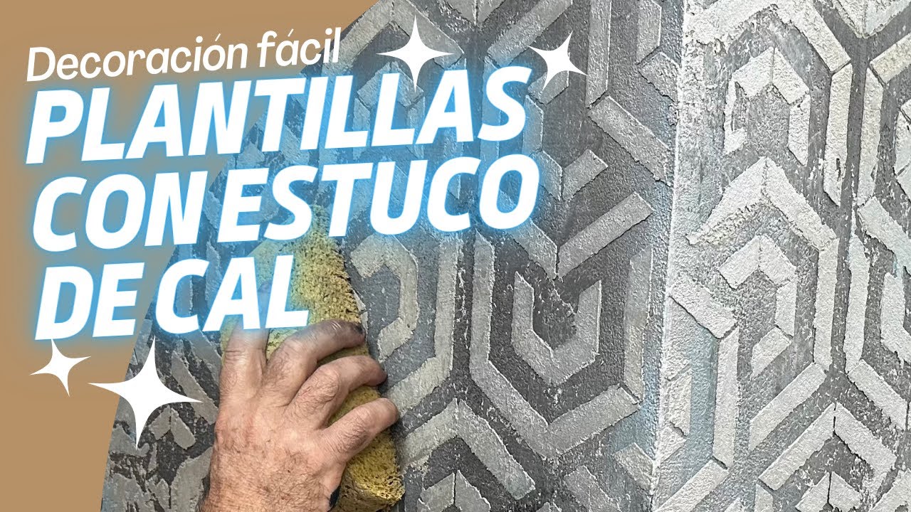 DECORACION FACIL , PLANTILLAS y estuco de CAL