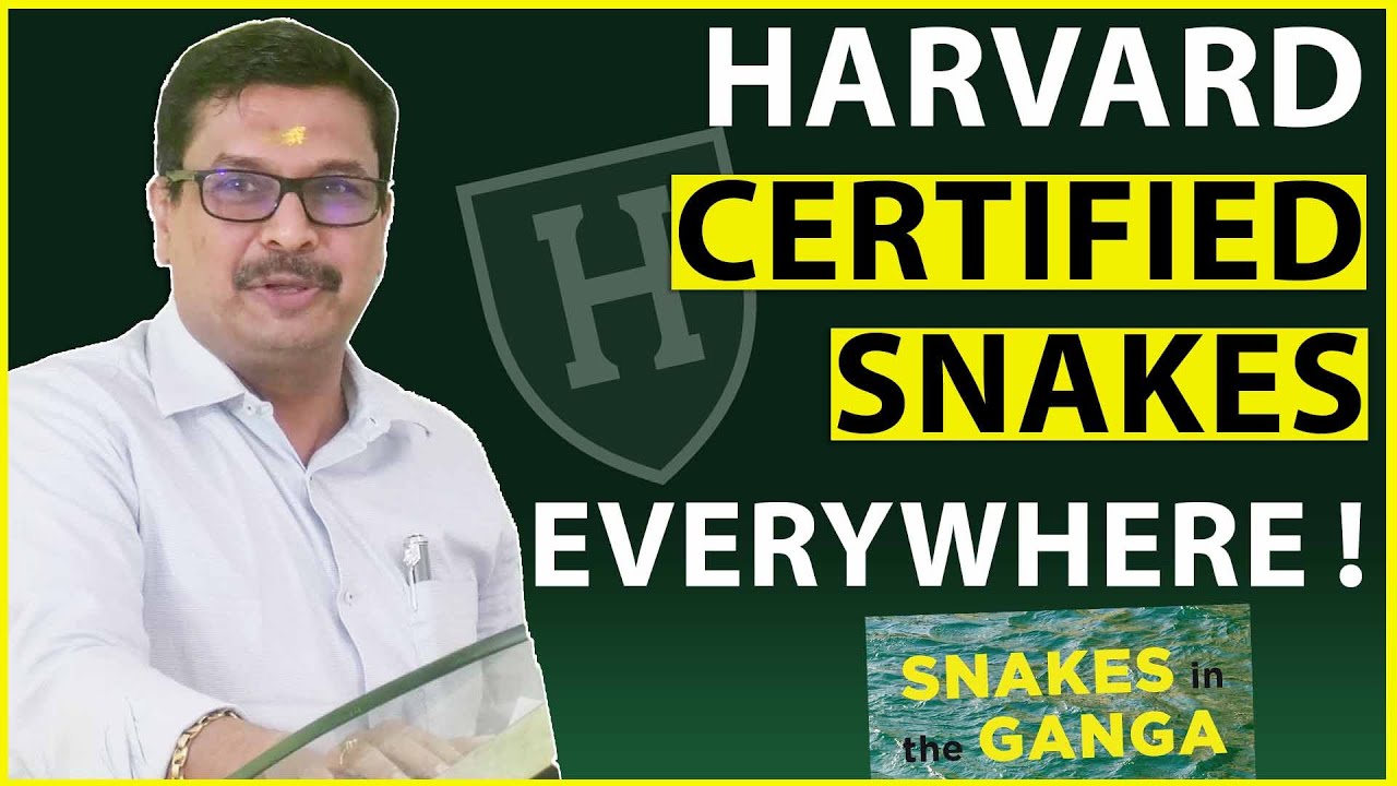 Harvard certified snakes everywhere! MR. Venkatesh