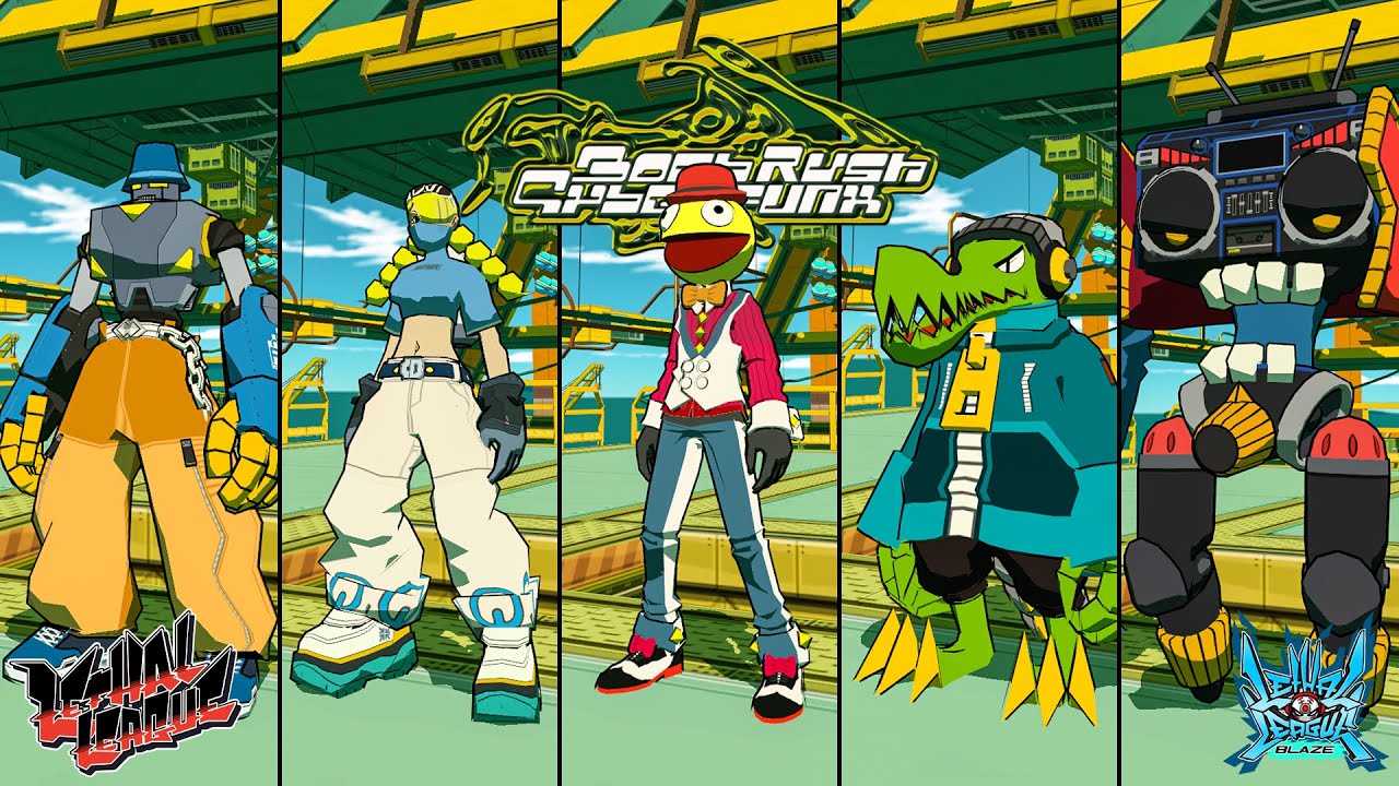 Lethal League Characters in Bomb Rush Cyberfunk