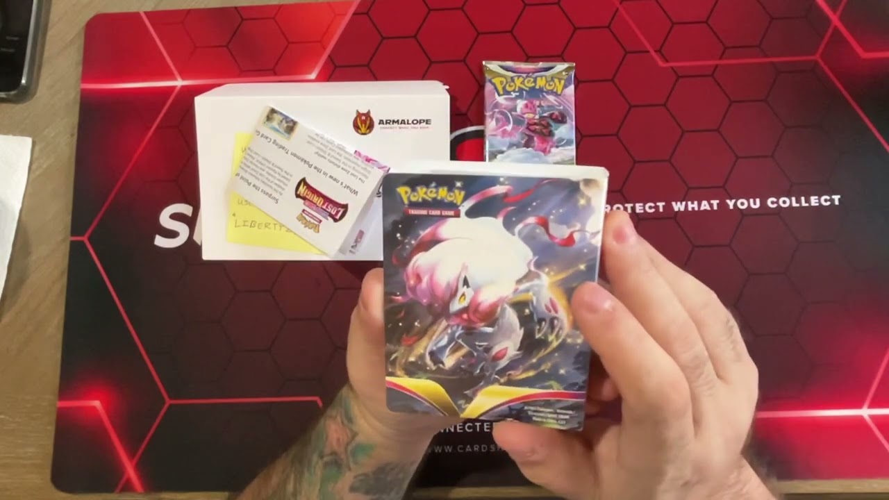 Pokemon Mini Portfolio Opening with Lost Origin Booster Pack Opening!!!! See who we pulled!!!!