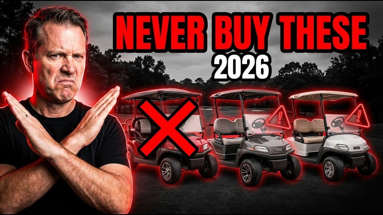 НИКОГДА не покупайте эти 3 марки гольф-каров в 2026 году 🚫⛳