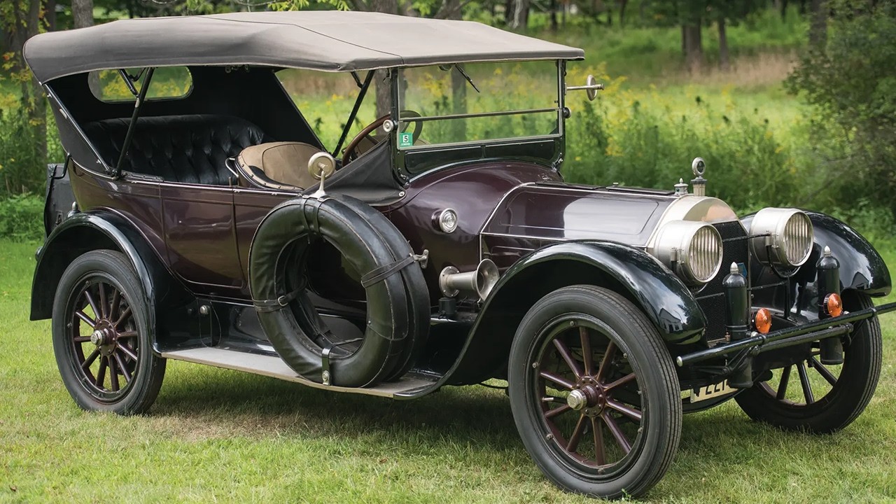 Pierce-Arrow Model 38-C-4 1916 года, пятиместный туристический: роскошный алюминиевый танк эпохи ...