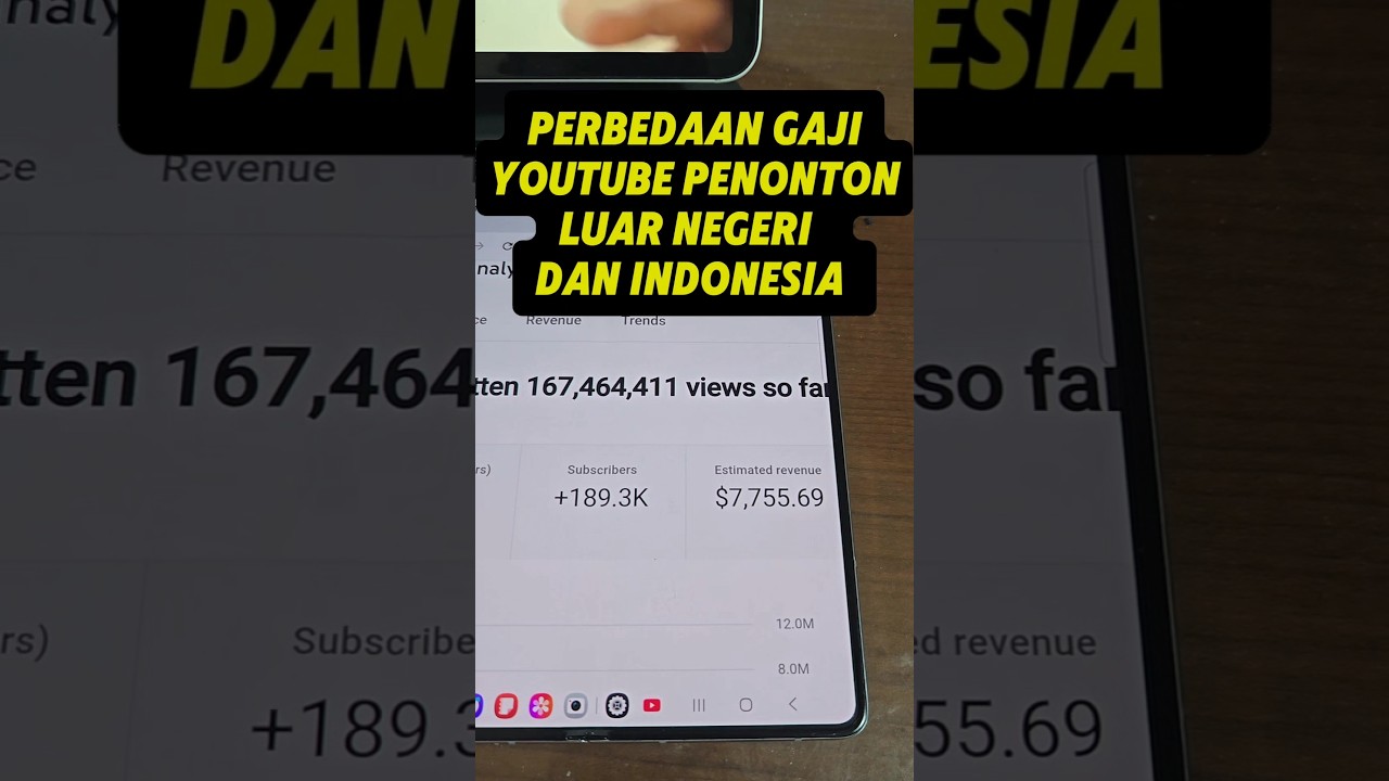 BIKIN KAGET‼️Perbedaan Gaji Youtube Shorts Penonton Luar Negeri Dan Indonesia