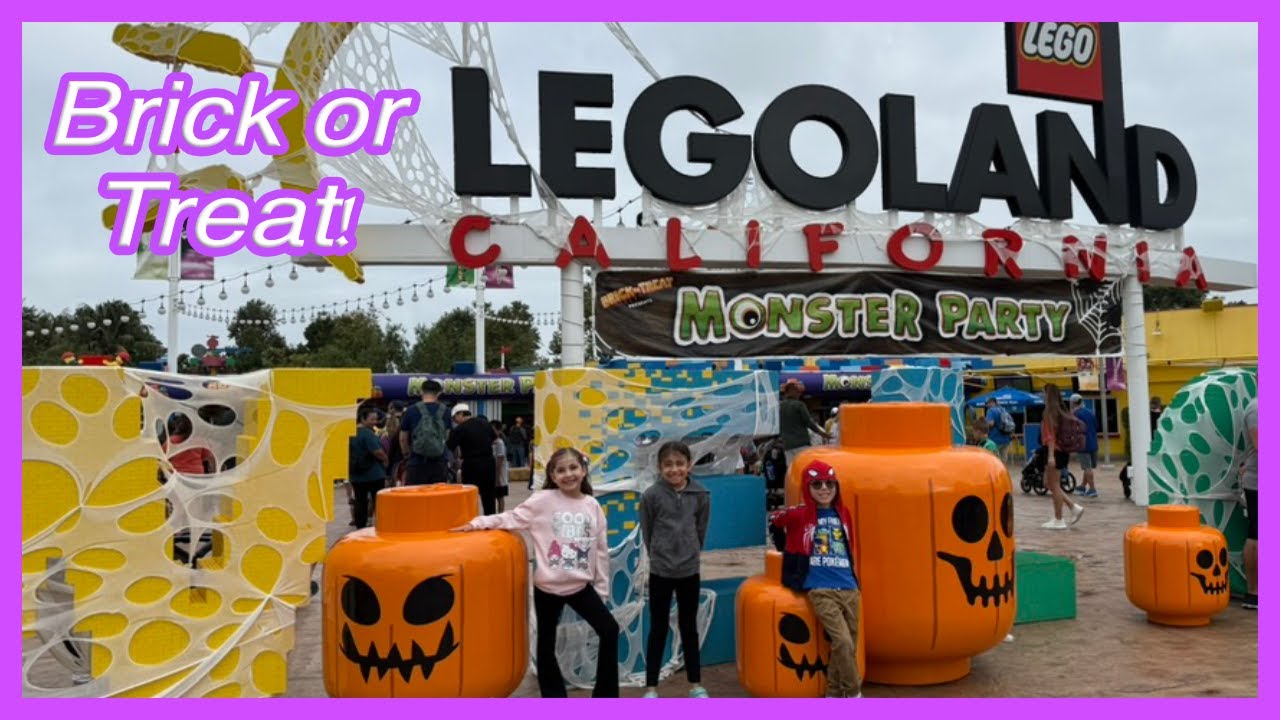 Целый день в Legoland, Sea Life Aquarium и Brick or Treat! Legoland в стиле Хэллоуина!