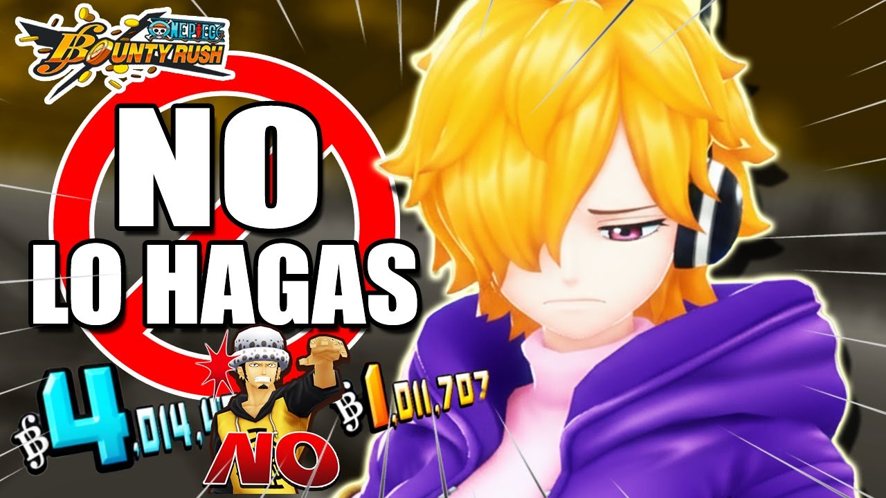 TOP 3 COSAS que NO DEBES HACER EN EL COMPETITIVO de One piece bounty rush si quieres GANAR!