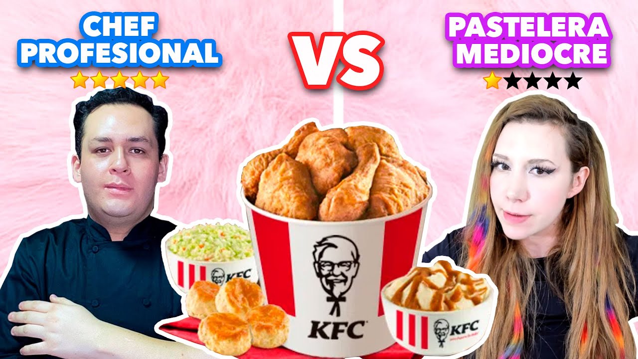 PASTEL HIPERREALISTA DE COMBO DE KFC 🍗. CHEF EXPERTO VS CHEF MEDIOCRE