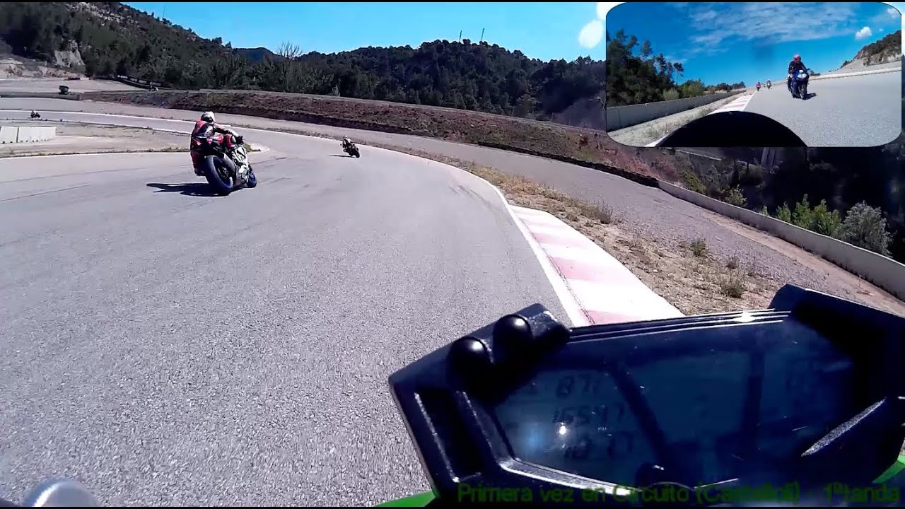 Kawasaki z800 Primera Vez en Circuito - Castelloli 1ª tanda - Con Carlos Checa y Jose L. Cardoso