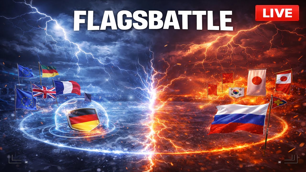 🔴 LIVE: Europe vs Asia! ⚔️ New Survival FlagsBattle Mode 🌍
