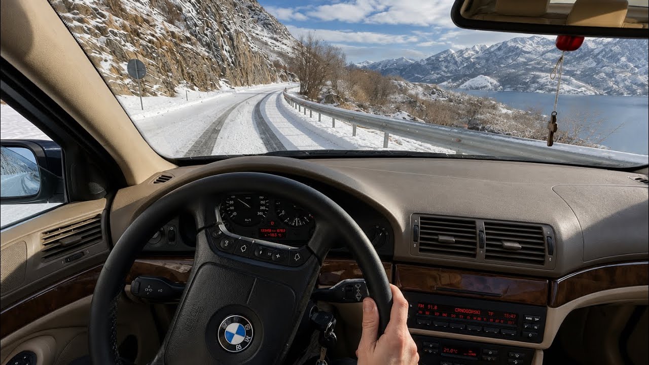 POV: BMW E39 M57 Stage1 Drifting in Snow