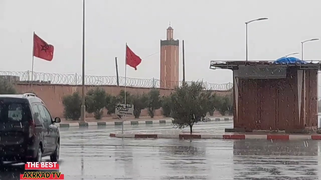 أمطار 🌧 الخير  في مدينة فم الحصن