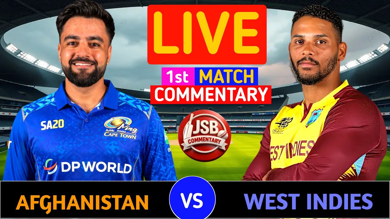 Afghanistan vs West Indies Live | AFG vs WI 1st T20 | WI vs AFG | Live Cricket Score & Commentary