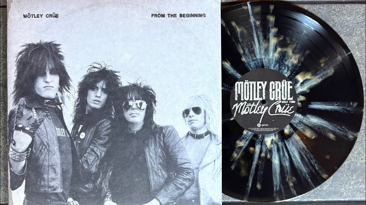Motley Crue | From The Beginning | Black & Translucent Splatter Vinyl Unboxing 