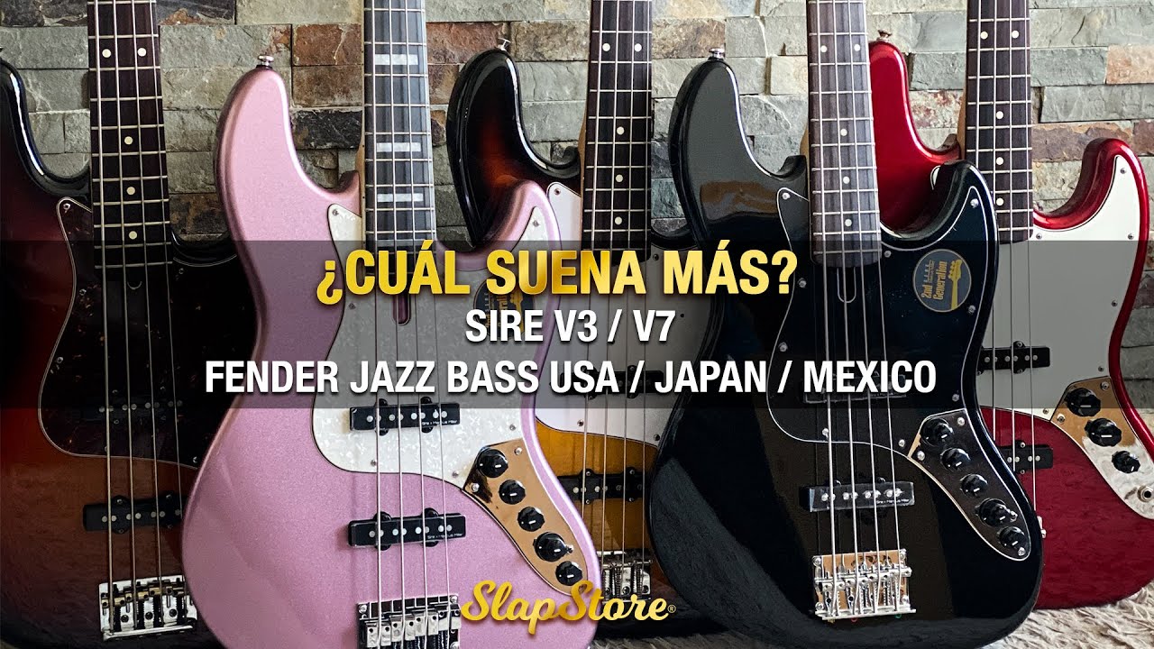 Fender Jazz Bass Standard USA, MIJ, MIM, Sire V7 Alder, Sire V3