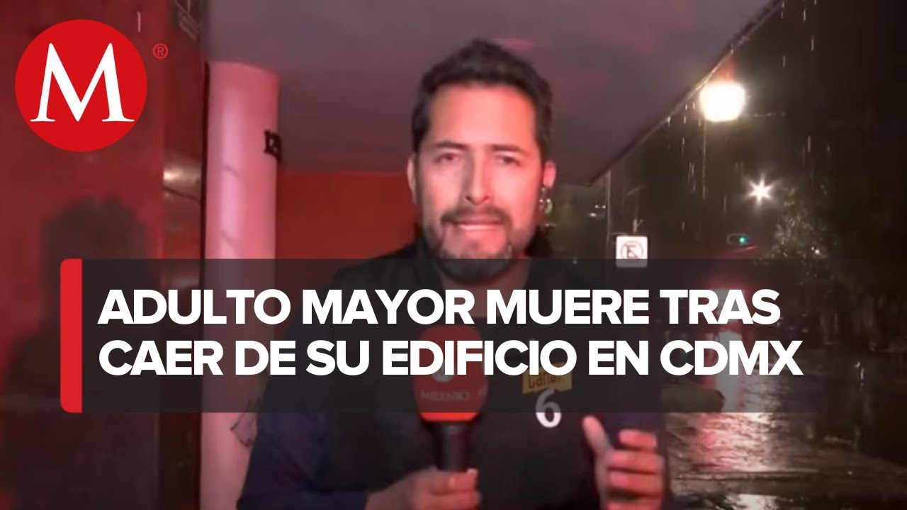Muere hombres de aproximadamente 50 a&ntilde;os, tras caer de un edificio en CDMX
