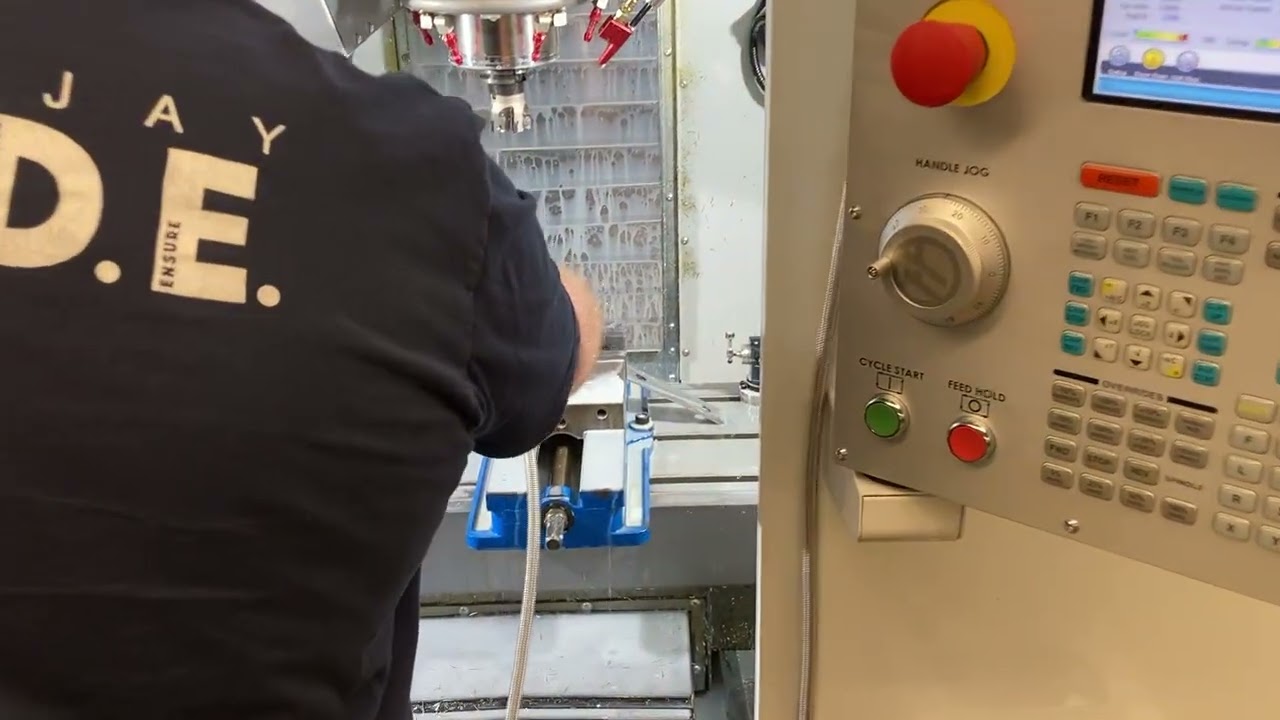 Haas Super Mini CNC Tutorial Video 8 (Running Your Program)