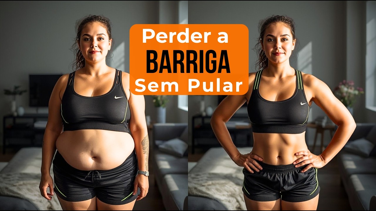 [10MIN} Como PERDER BARRIGA em Casa Sem Pular! (iniciantes)