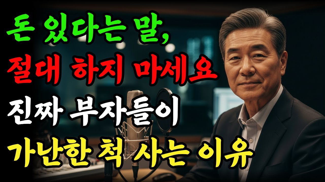 돈 있다는 말 절대 하지 마세요 | 그 한마디로 친구 다 잃었습니다 | 행복한 노후 | 오디오북
