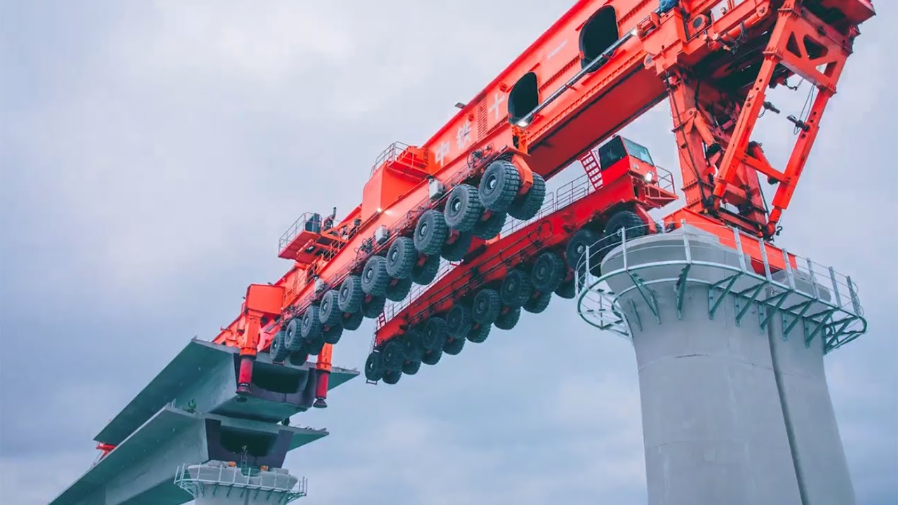 Cỗ M&aacute;y 1000 Tấn N&agrave;y Đ&atilde; X&acirc;y Dựng Cầu Như Thế N&agrave;o - Phương Ph&aacute;p Thi C&ocirc;ng Cầu Hiện Đại Đ&aacute;ng Kinh Ngạc