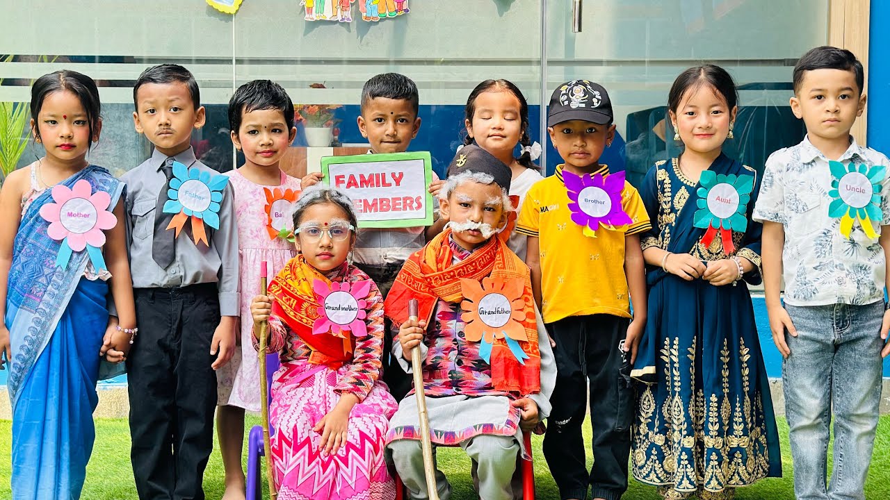 Role Play of Family Members by U.K.G kids | Idea for Teaching | Learn and Fun |🌟