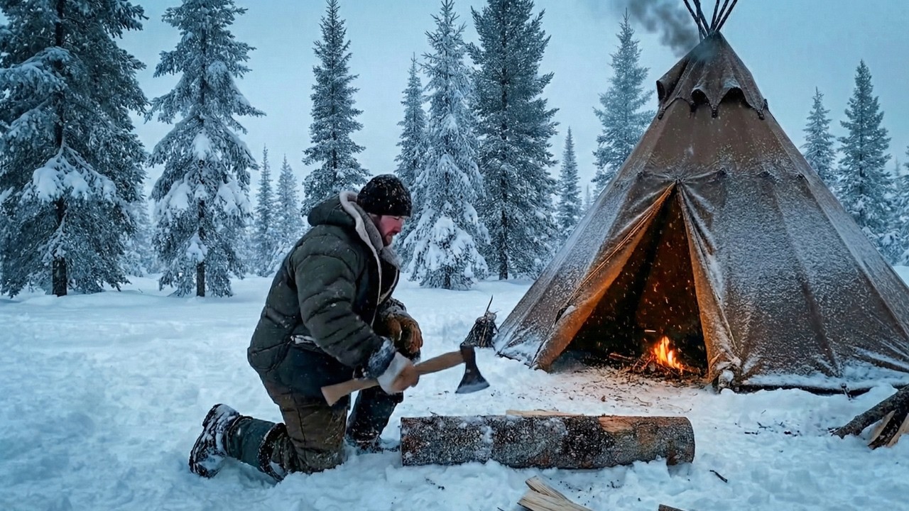 Surviving -40°C Siberian Nights in a Hot Tent