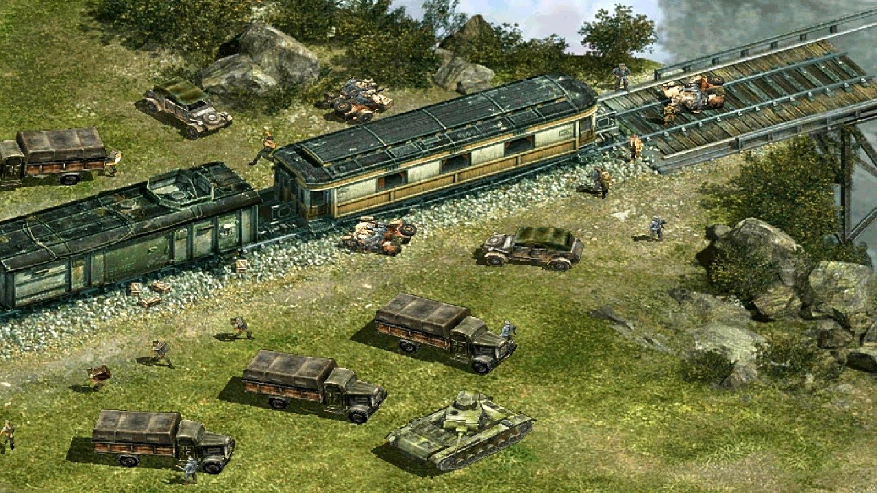 Commandos 3 - Get To The Engine | Stealth & Combat Playthrough(Central Europe Mission 4)