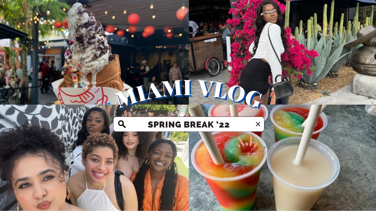 MIAMI VLOG: Spring Break 2022| DINNERS, BRUNCH, DESIGN DISTRICT, SOUTH BEACH& MORE