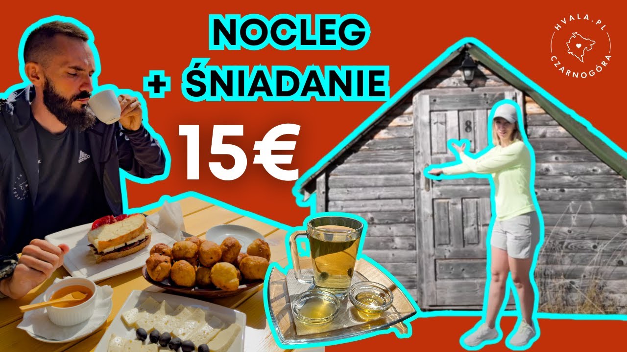 Tu spaliśmy! Drewniane domki, uczta mięs i śniadanie ZA GROSZE