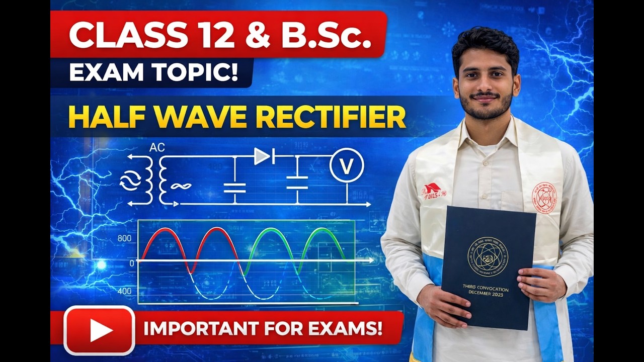 Half Wave Rectifier | Class 12 Boards & B.Sc. Exams | Full Concept