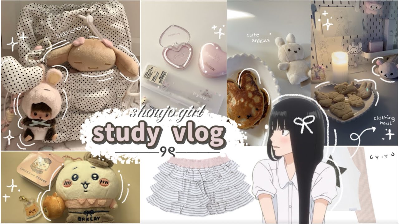 homebody productive study vlog ⊹ ࣪ ˖ uni student, cute snacks, haul