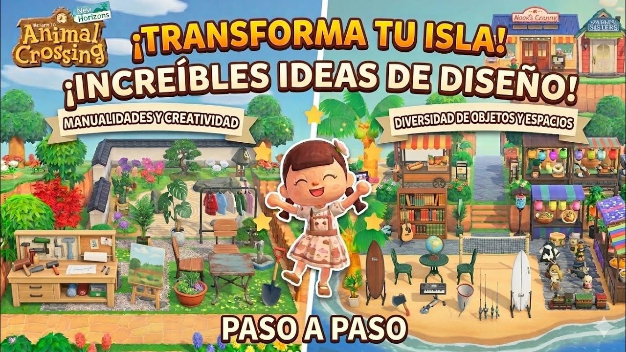 Ideas para decorar tu isla de Animal Crossing con NORAENIGMA – NINTENDO SWITCH 2 Gameplay 1440p