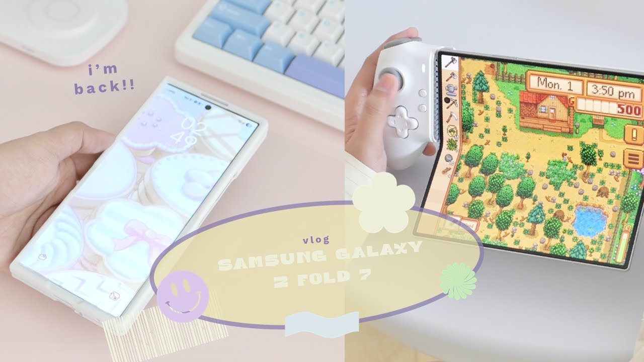 I'M BACK! 🤍 Samsung Galaxy Z Fold 7 Unboxing + Cute Accessories 🎧ྀི♪⋆