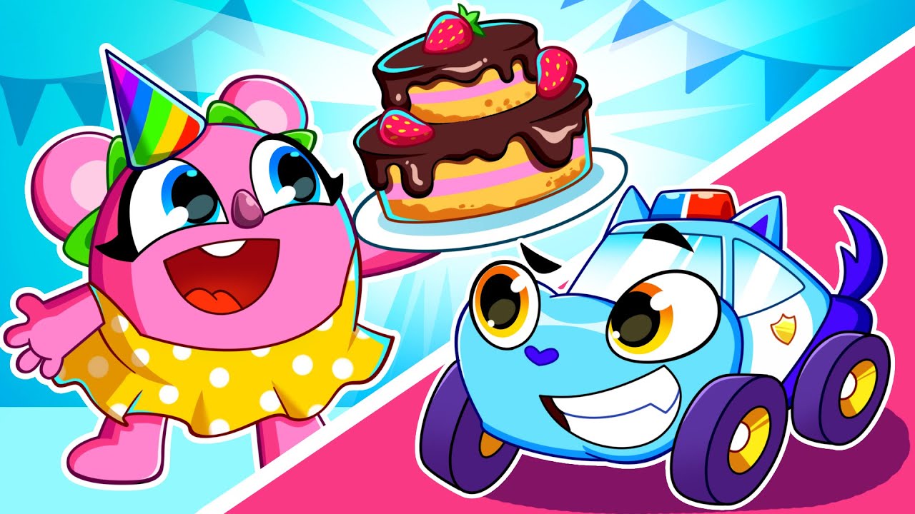 🎂 Koala’s Birthday Rescue: Police Car to the Rescue! 🚓 Kids Songs | KiddyHacks