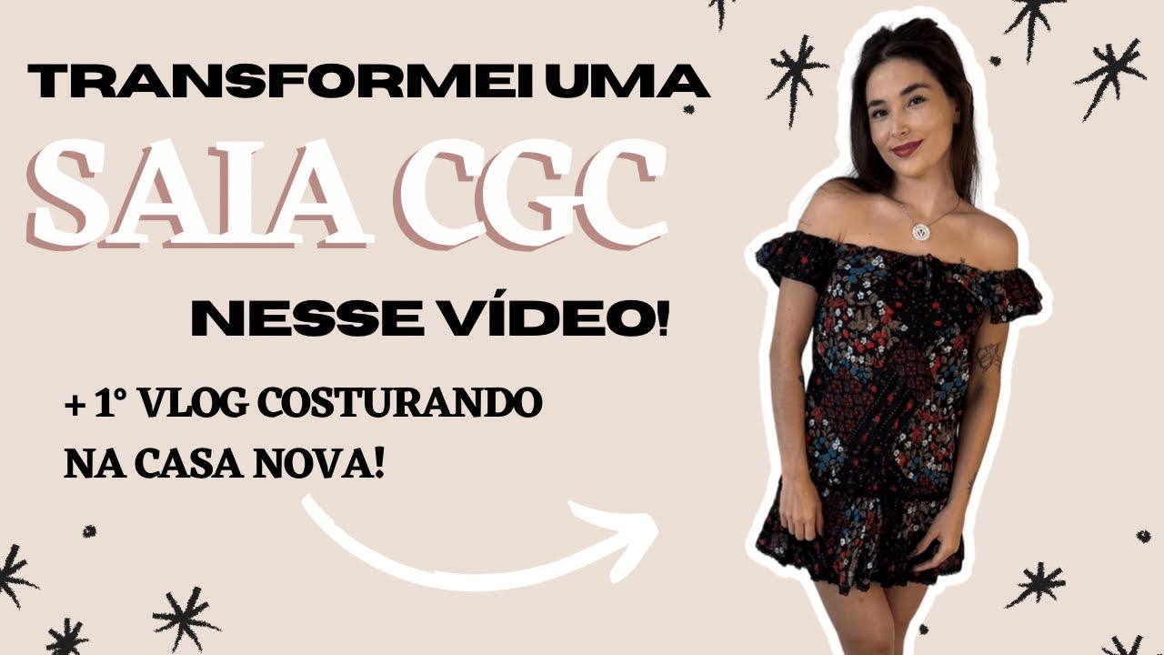 VLOGÃO DA CUSTOMIZAÇÃO | transformando peças de brechó - transformando saia em vestido
