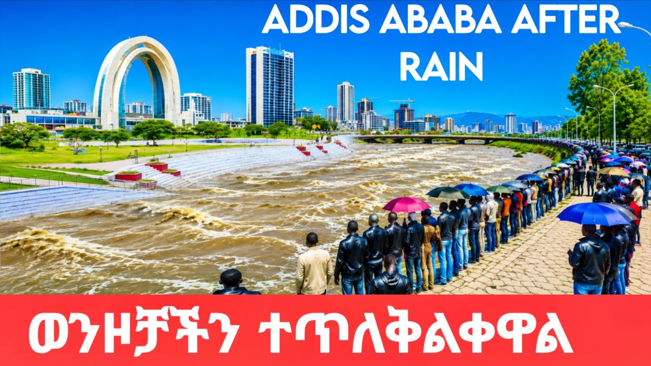 Addis Ababa Ethiopia City After Heavy Rain | Incredible Riverside Scenery in Africa 2026 in 4k