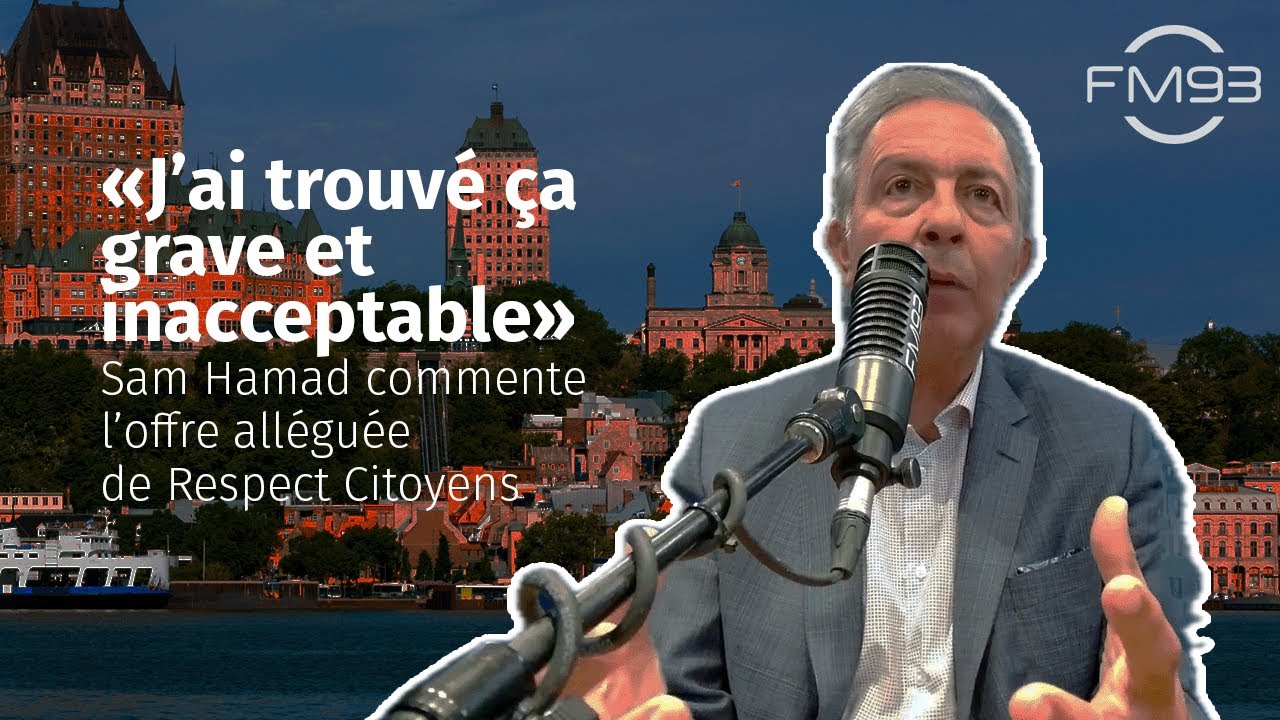 «Insulté», Sam Hamad confirme s'être fait offrir le poste de DG de la ville par Respect Citoyens