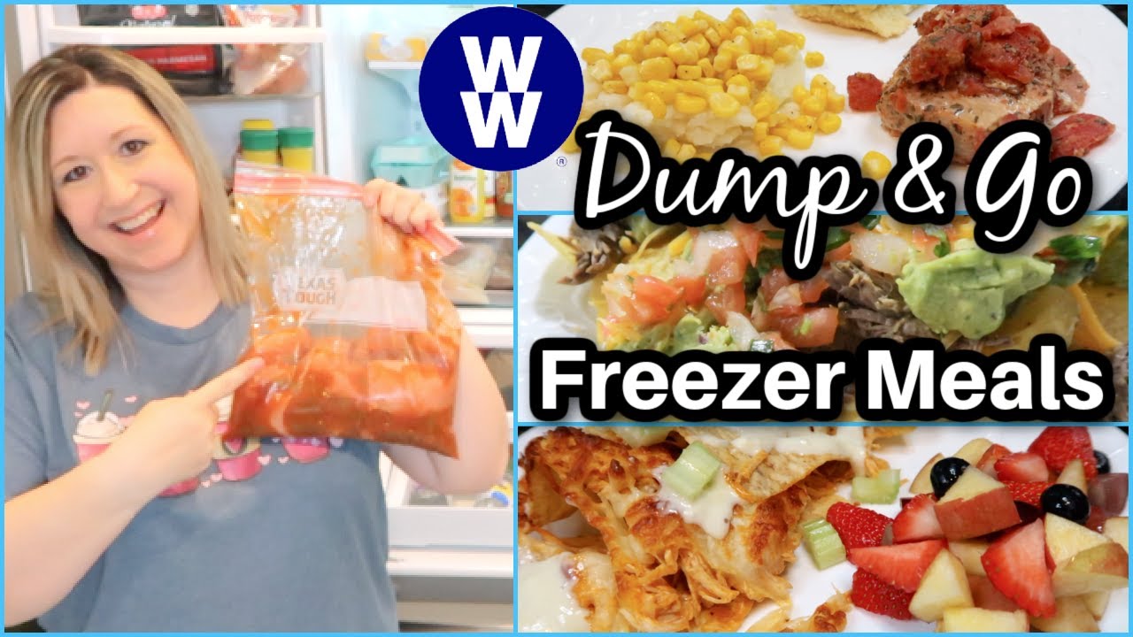 4 MAKE AHEAD DUMP AND GO FREEZER MEALS, EASY, WW