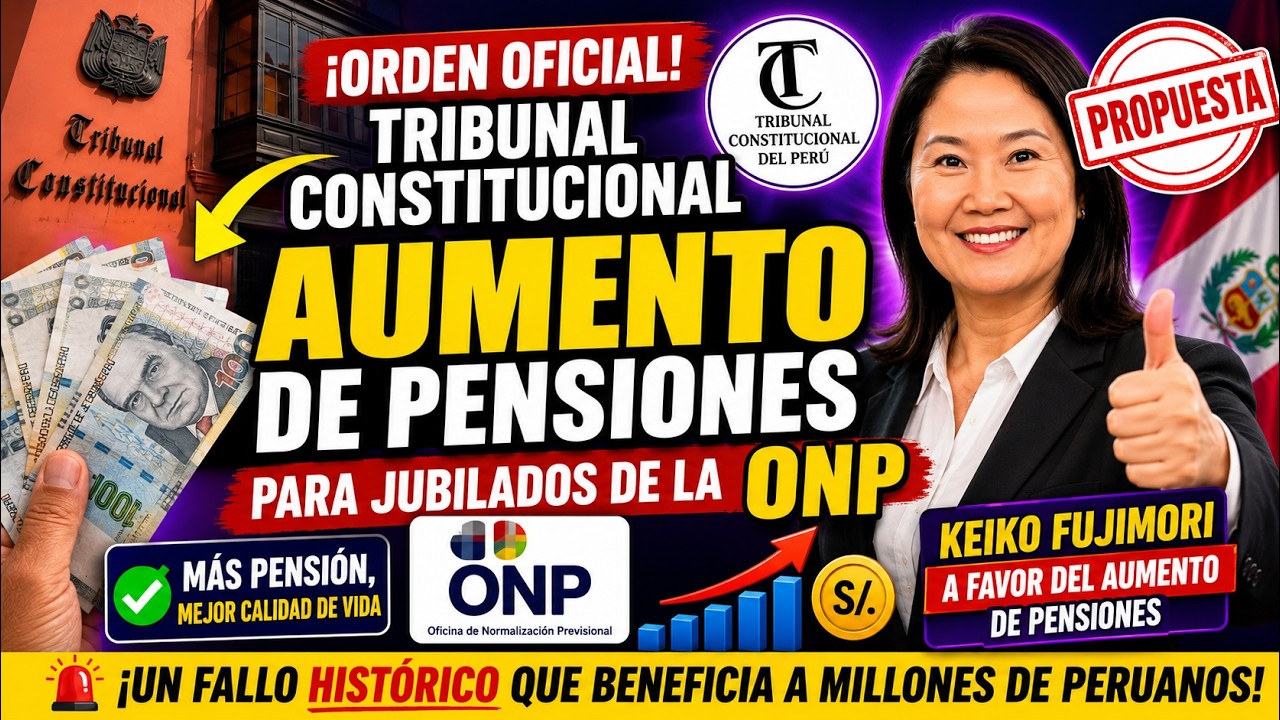 *ULTIMO MINUTO ONP* AUMENTO DE 1700 SOLES PARA LAS PENSIONES DE LOS JUBILADOS
