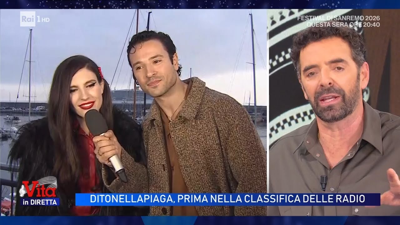 Sanremo 2026, Ditonellapiaga prima nelle classifiche delle radio - Vita in diretta 26/02/2026