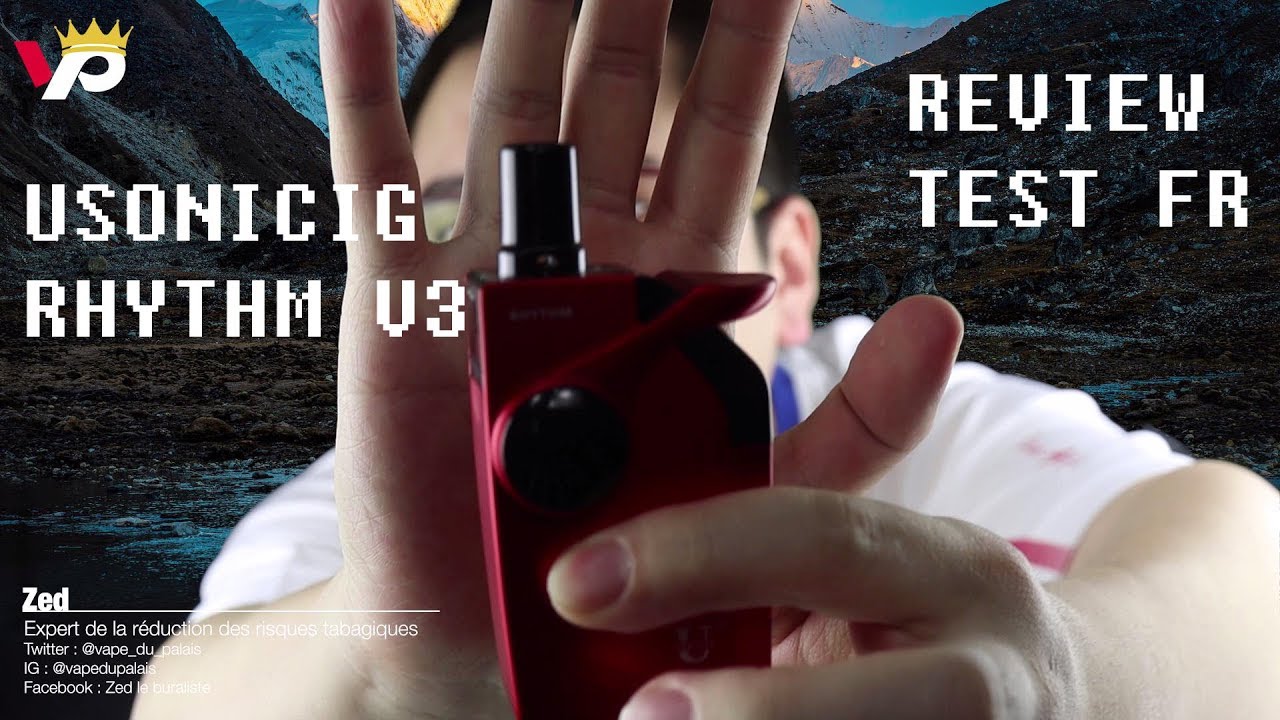 Usonicig rhythm v3 - la Vape &agrave; Ultrasons sans R&eacute;sistance Review Test Fr