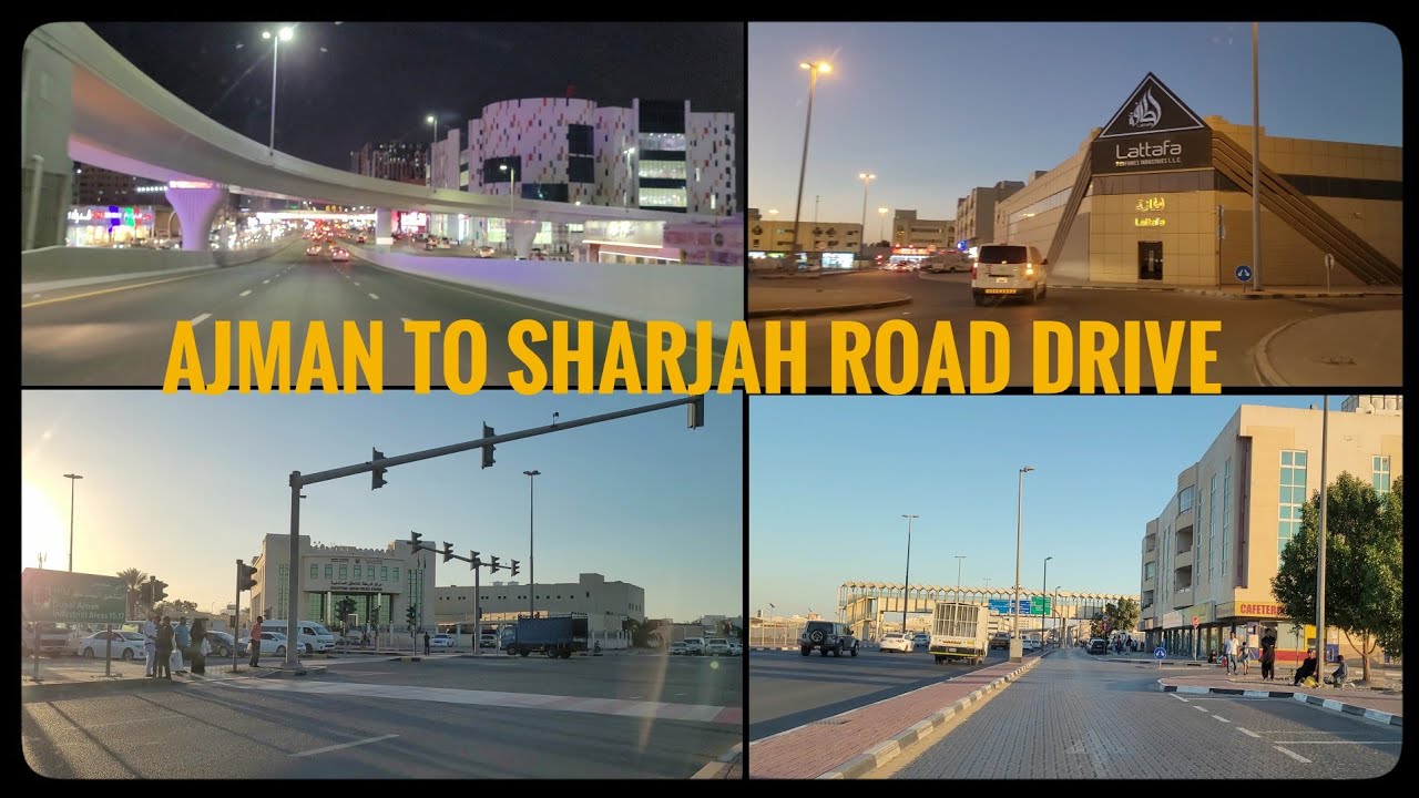 AJMAN TO SHARJAH ROAD DRIVE 🚗 🇦🇪 MARCH 2024(‎@uae25  )
