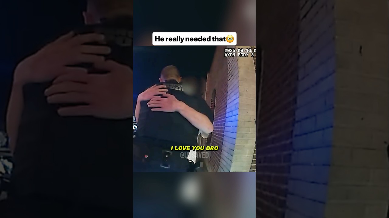 Wholesome cops moment caught on bodycam 🥰
