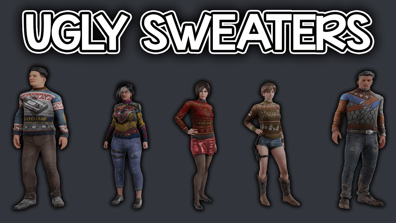 All Leaked DBD Winter Event 2022 Cosmetics (Ugly Sweaters, Killer Weapons, Charms)