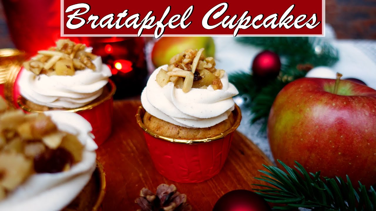 saftige Bratapfel Cupcakes 🍎🎄 | das perfekte Dessert zu Weihnachten