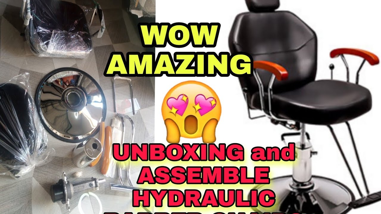 UNBOXING HYDRAULIC BARBER CHAIR/ASSEMBLE BARBER CHAIR